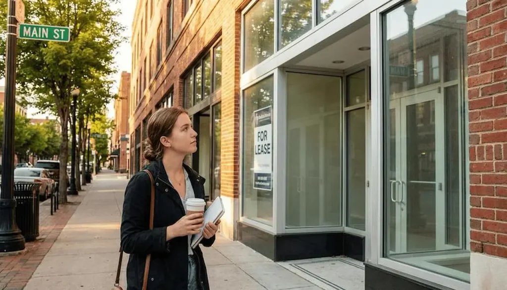 Restaurant owner evaluating a restaurant location before buying the business